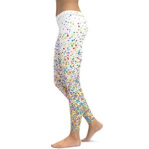 FiercePulse Candy Splash Ombre Leggings Like New! Size Small
